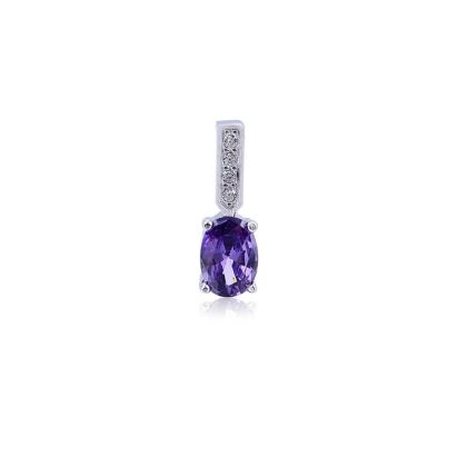 Zawieszka srebrna Amethyst Oval