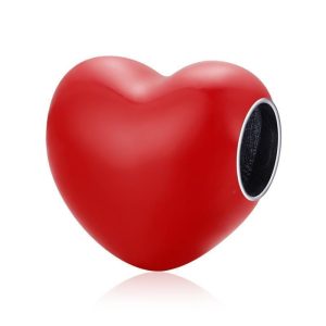 Charms Serce Czerwone